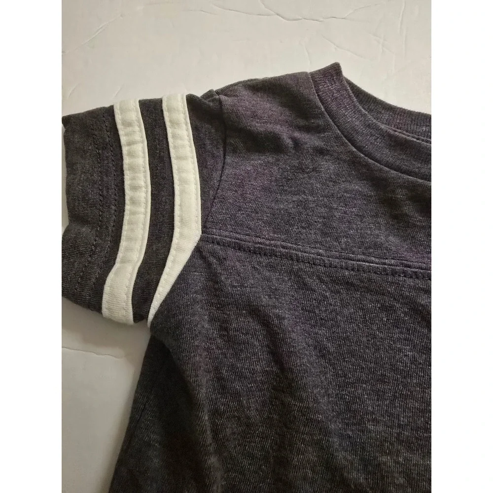 Rabbit Skins LAT Apparel Baby Football Bodysuit Charcoal Gray 12 Months